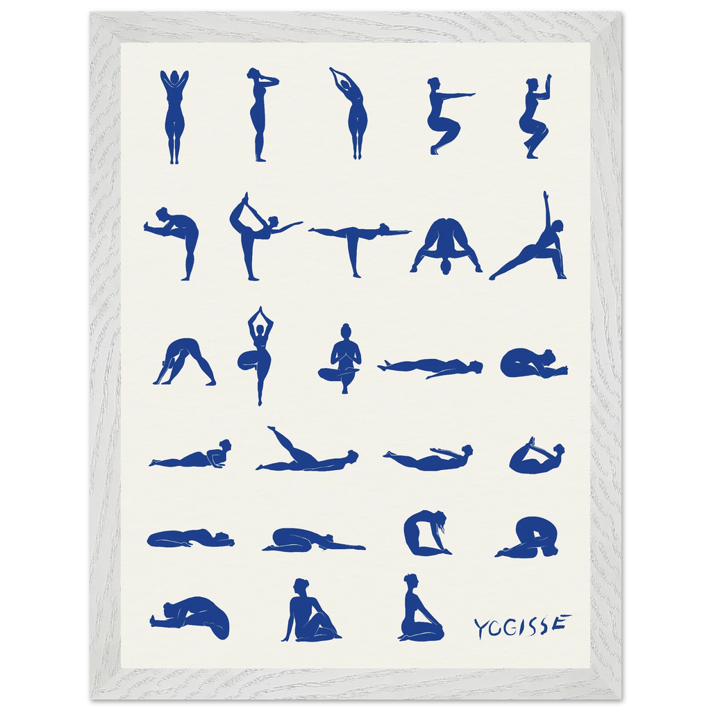 Blue Nude 26 Poses Fine Art Print | Vibrant Giclée Poster