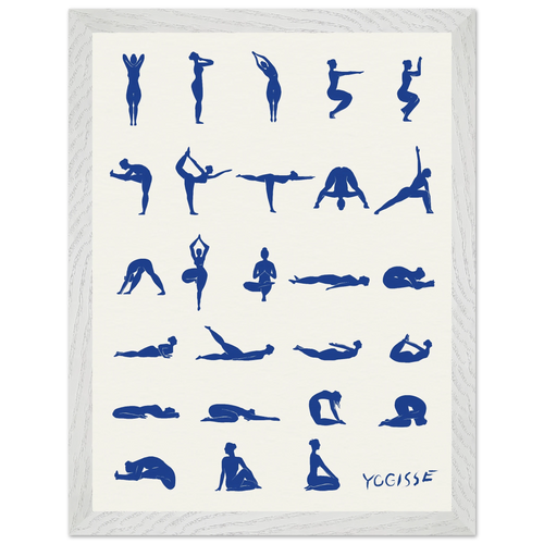 Blue Nude 26 Poses Fine Art Print | Vibrant Giclée Poster